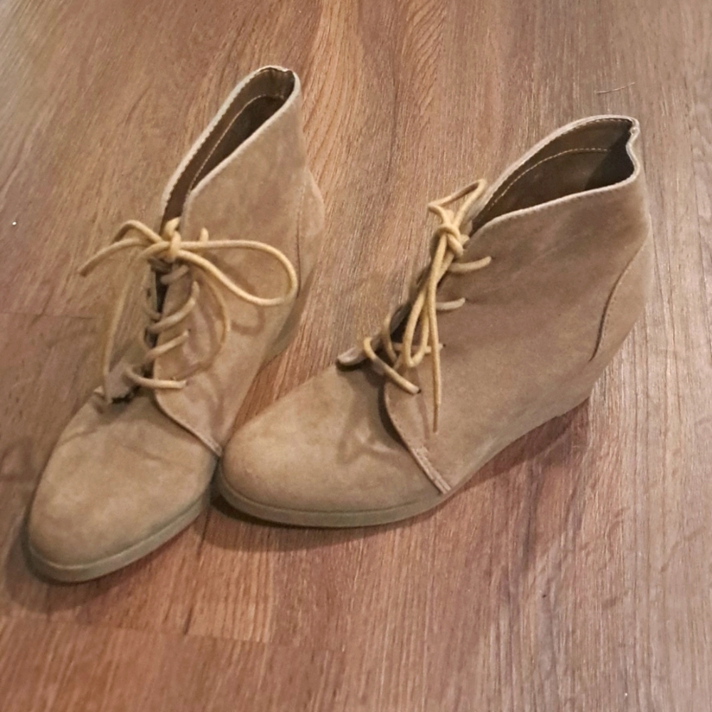 Suede ankle boots